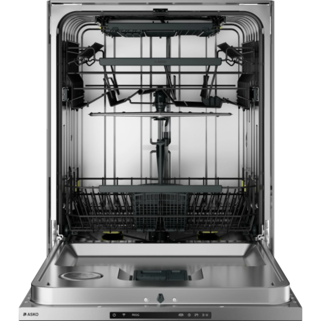Asko Logic 24 Inch Wide 16 Place Setting Built-In Top Control Dishwasher with Pocket Handle, Turbo Combi Drying™, and Auto Door Open Drying™
