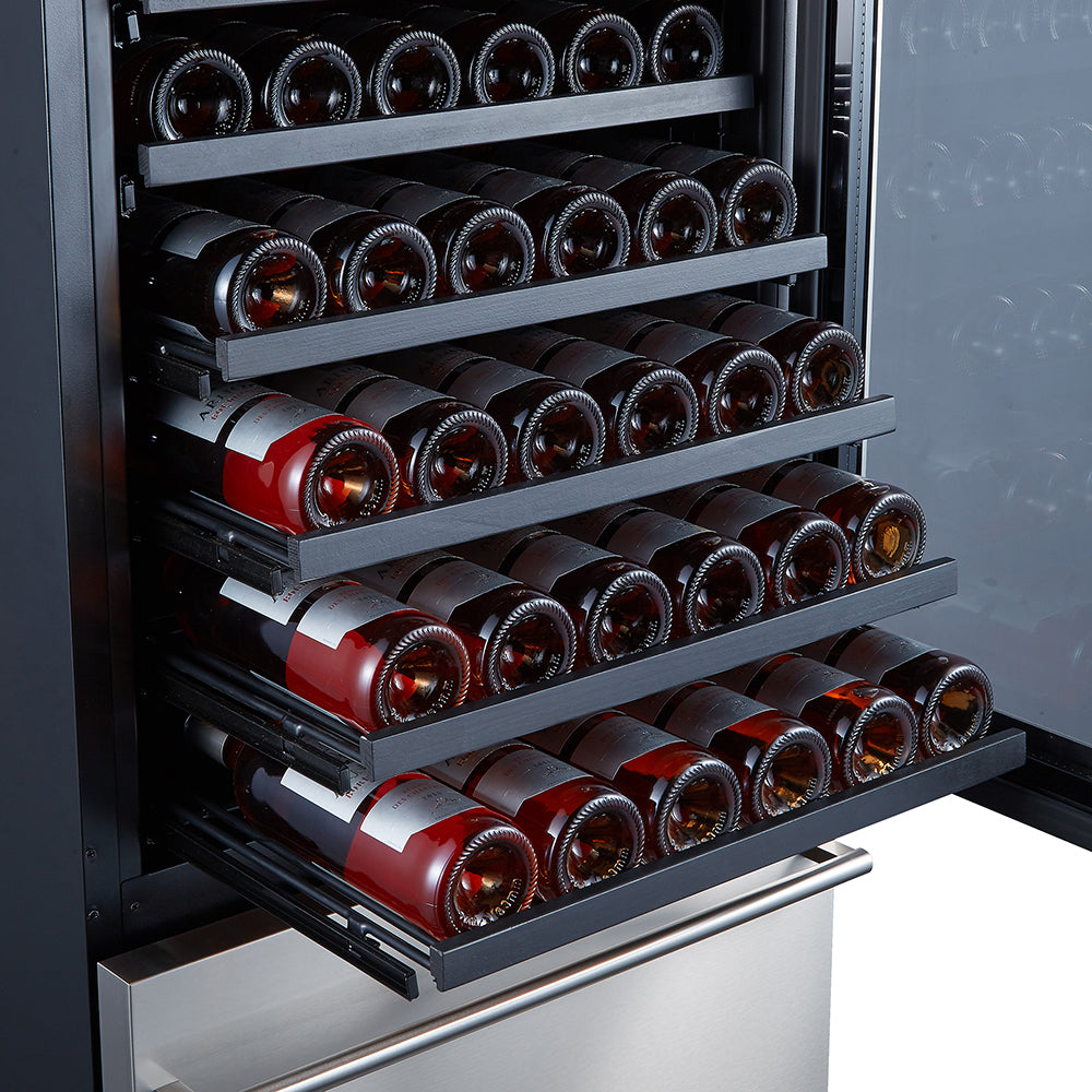 Forno 24 Inch 108 Bottle Triple Zone Wine Cooler (FWCDR6628-24S)