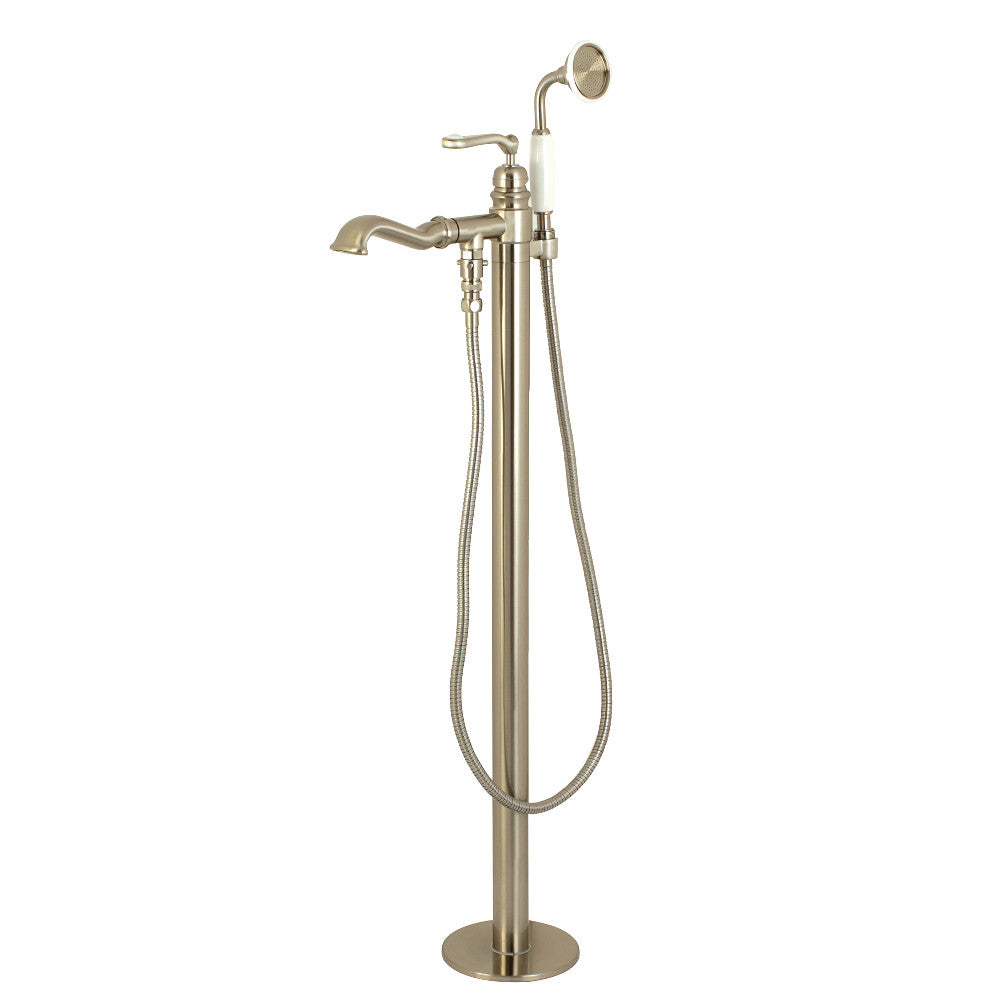 Kingston Brass KS7012RL Royale Freestanding Tub Faucet with Hand Shower, Polished Brass