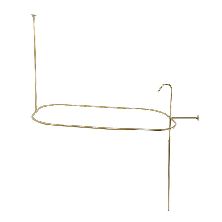 Kingston Brass ABT1040-2 Oval Shower Riser with Enclosure,