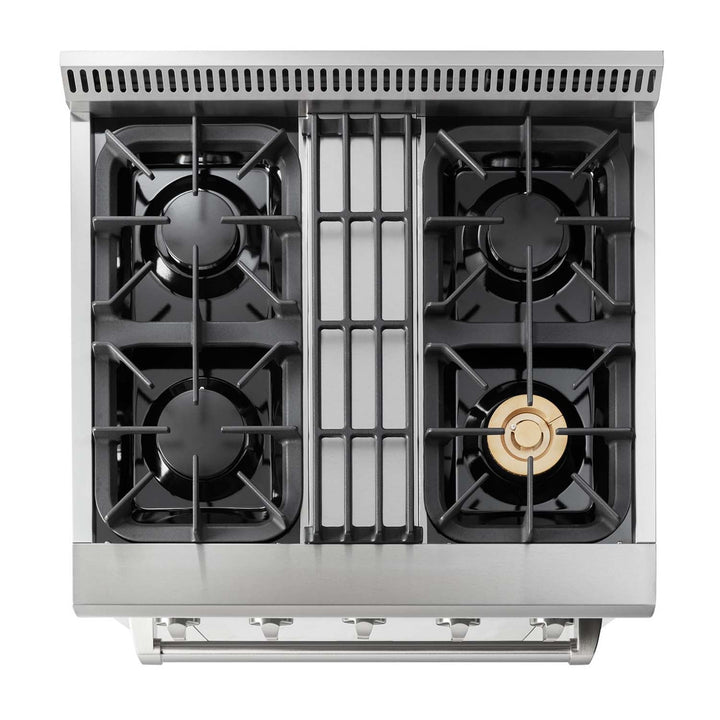 Thor Kitchen 30 Inch Professional Dual Fuel Range in Stainless Steel (HRD3088)