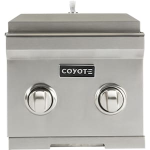 12 inch Coyote Built-In Natural Gas Double Side Burner - C1DBNG