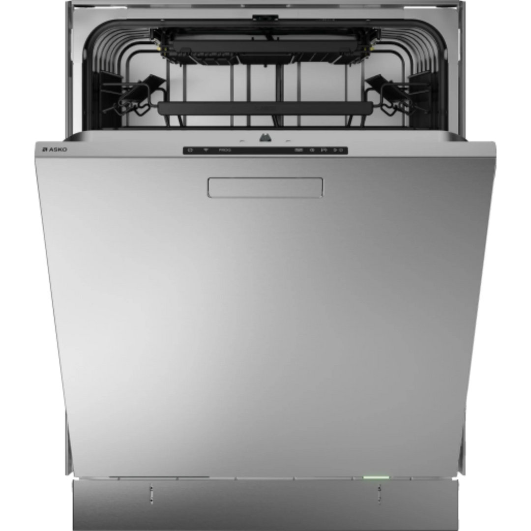 Asko Logic 24 Inch Wide 16 Place Setting Built-In Top Control Dishwasher with Pocket Handle, Water Softener, and Auto Door Open Drying™