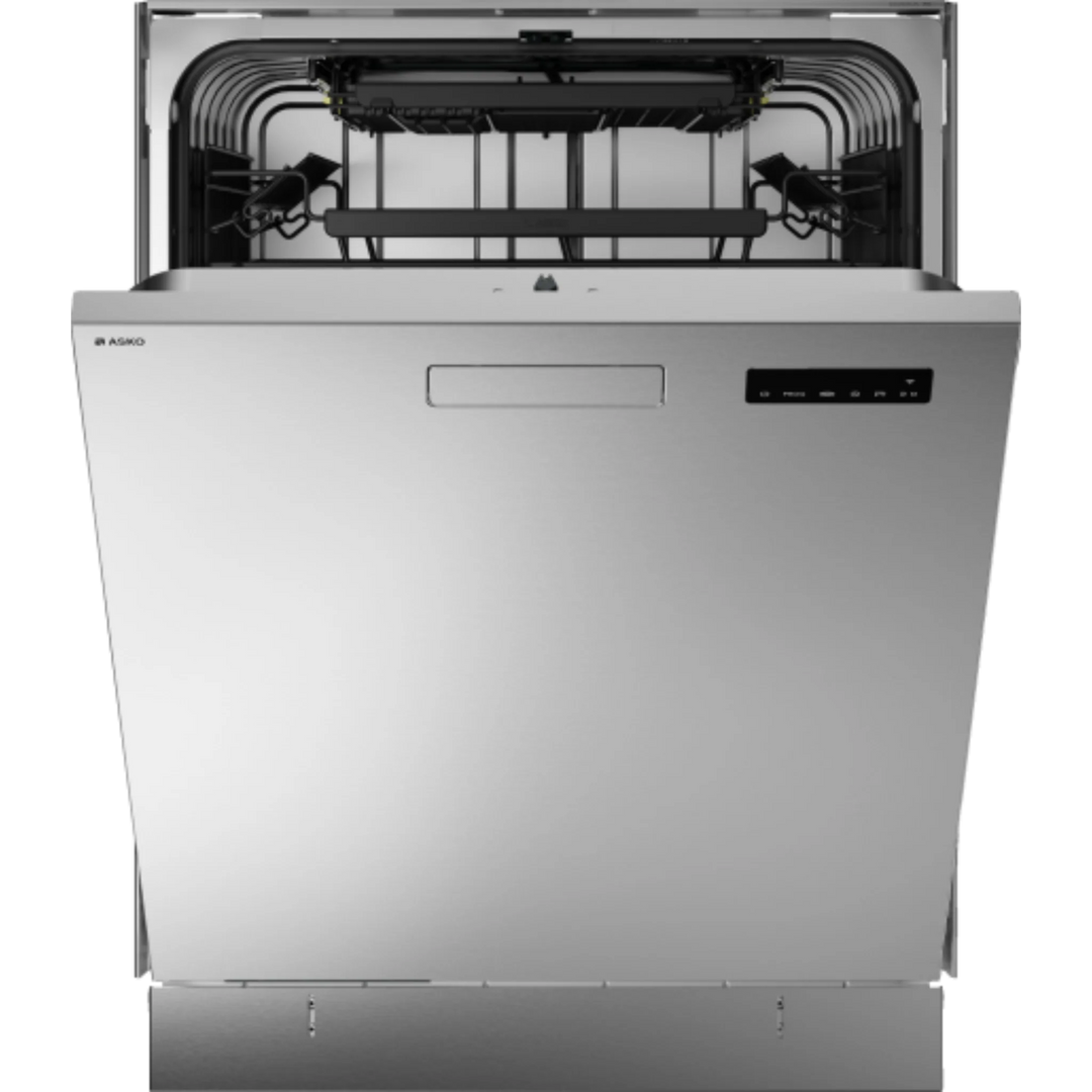 Asko Classic 24 Inch Wide 16 Place Setting Built-In Front Control Dishwasher with Pocket Handle, Turbo Combi Drying™, and Auto Door Open Drying™