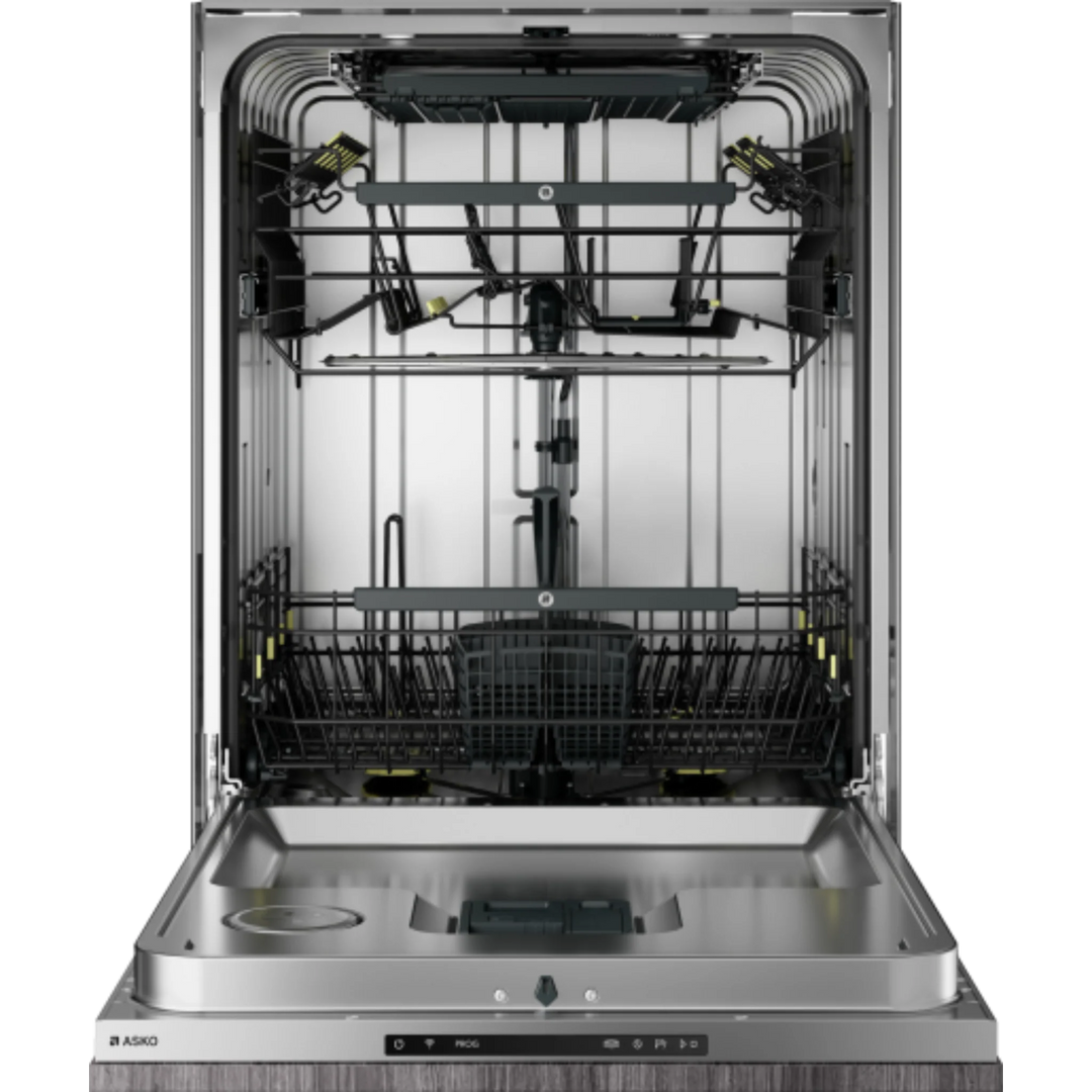 Asko Logic 24 Inch Wide 16 Place Setting Built-In Panel Ready Top Control Dishwasher with XXL Tub and Auto Door Open Drying™