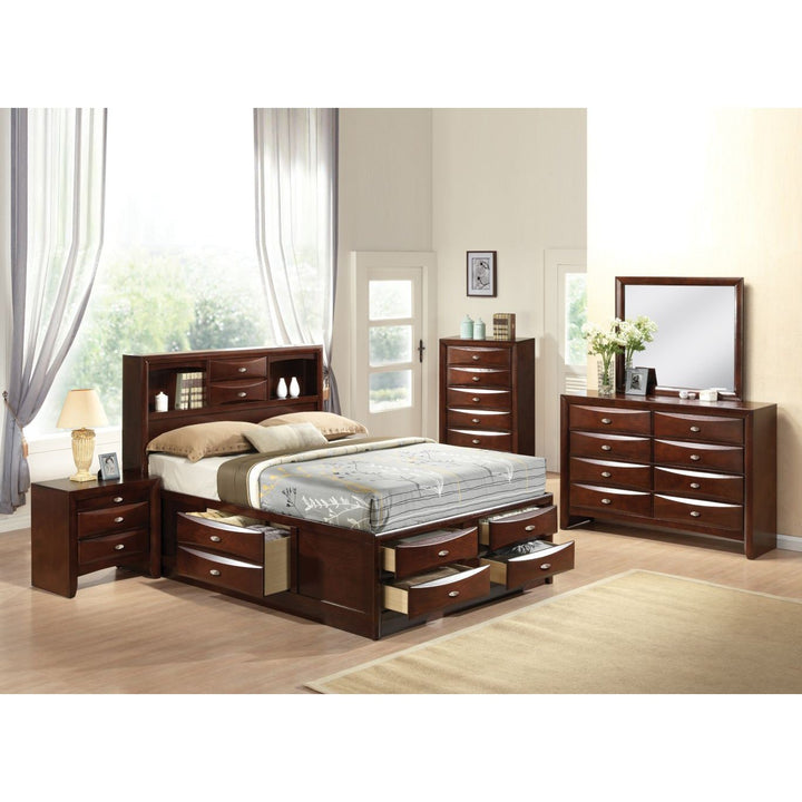 Acme Furniture Ireland Queen Bed W/Storage in Espresso Finish 21600Q