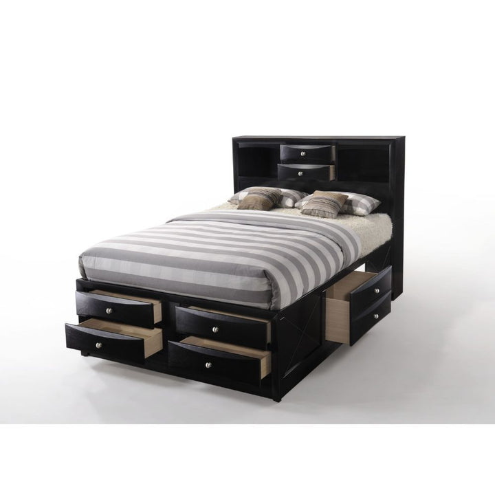 Acme Furniture Ireland Full Bed W/Storage in Black Finish 21620F