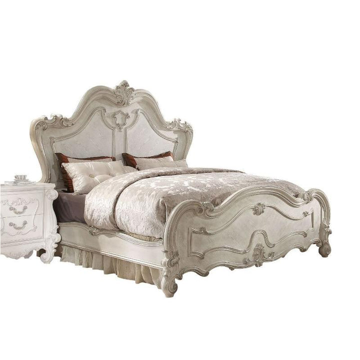 Acme Furniture Versailles Queen Bed - Hb in Bone White 21760Q-HB