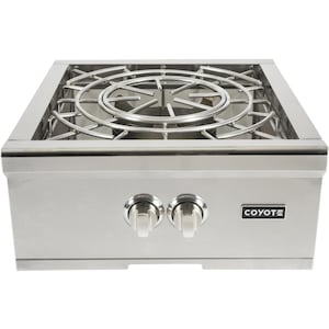 24 inch Coyote Built-In Natural Gas Power Burner - C1PBNG