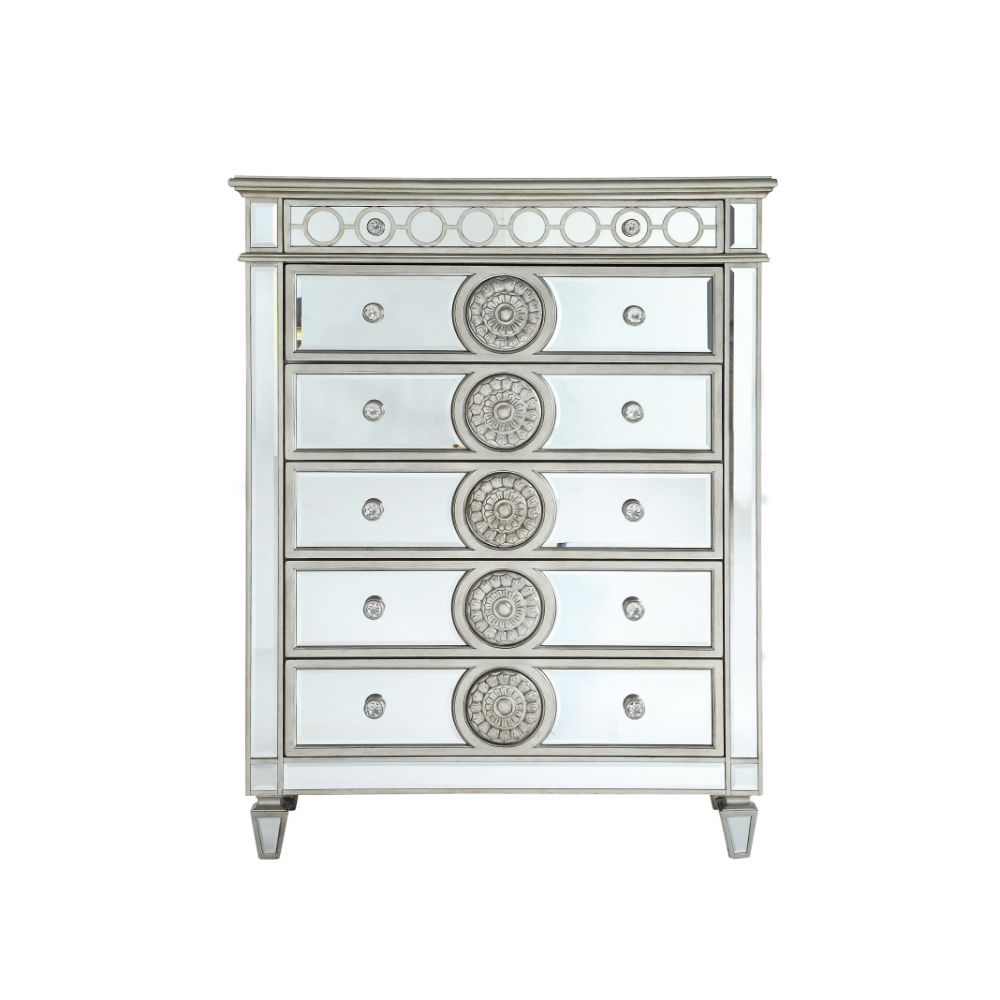 Acme Furniture Varian Chest in Mirrored 26156