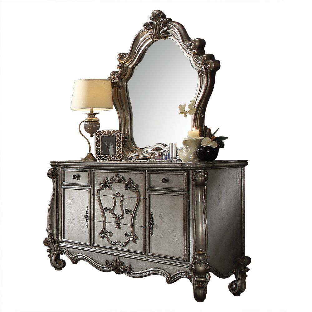 Acme Furniture Versailles Dresser in Antique Platinum Finish 26845