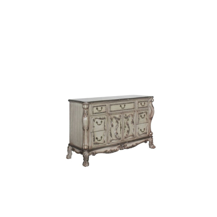 Acme Furniture Dresden Dresser in Vintage Bone White Finish 28175