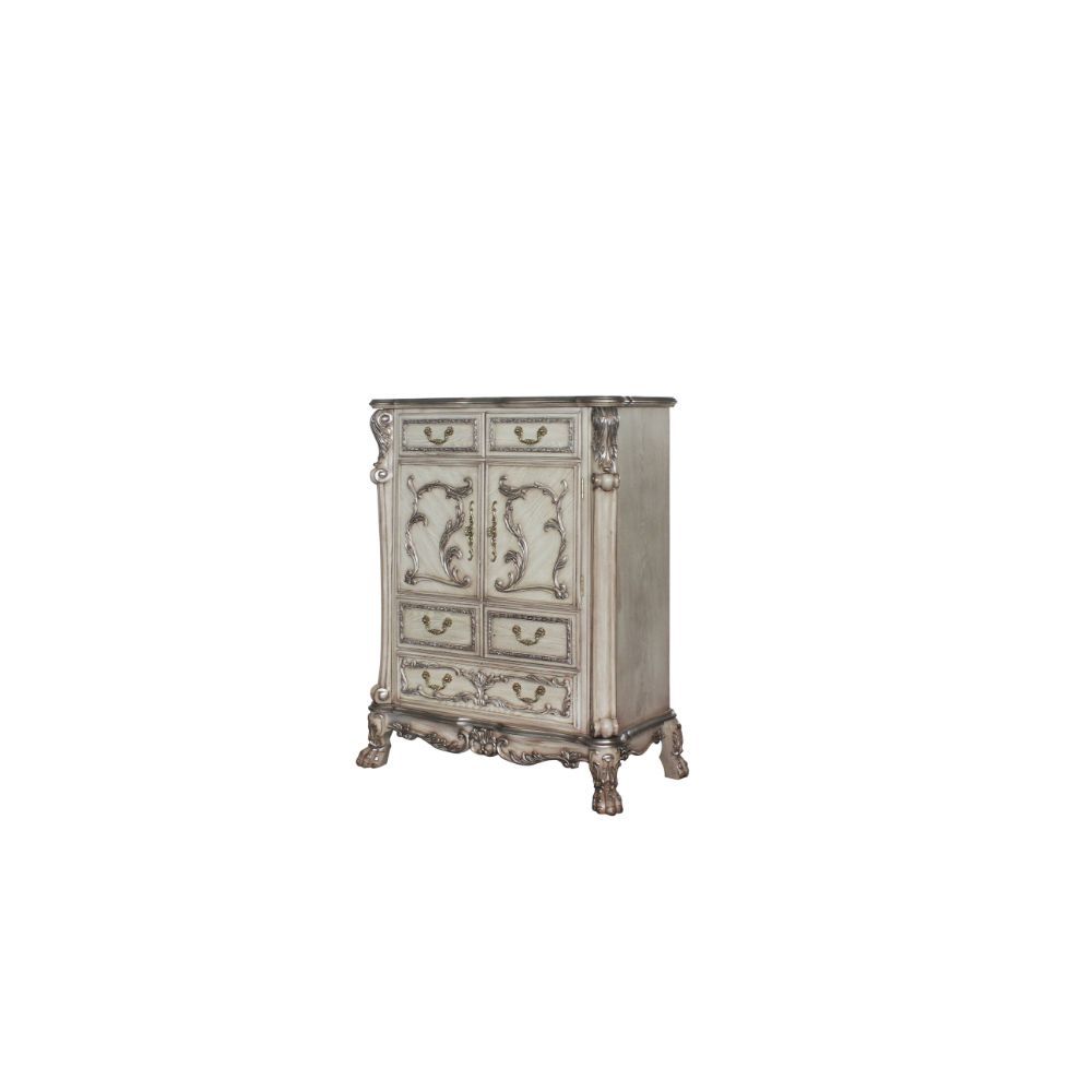 Acme Furniture Dresden Chest in Vintage Bone White Finish 28176