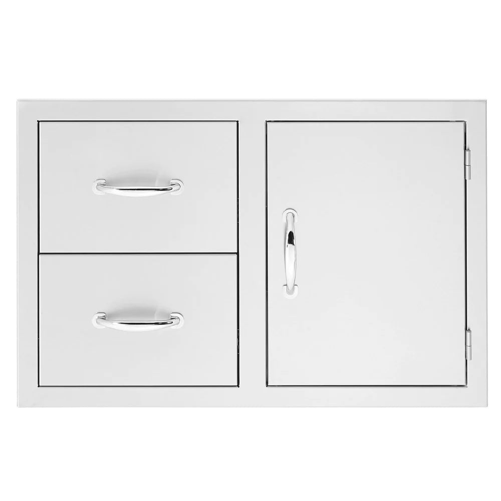 True Flame - 36" 2-Drawer & Access Door Combo - TF-DC2-36