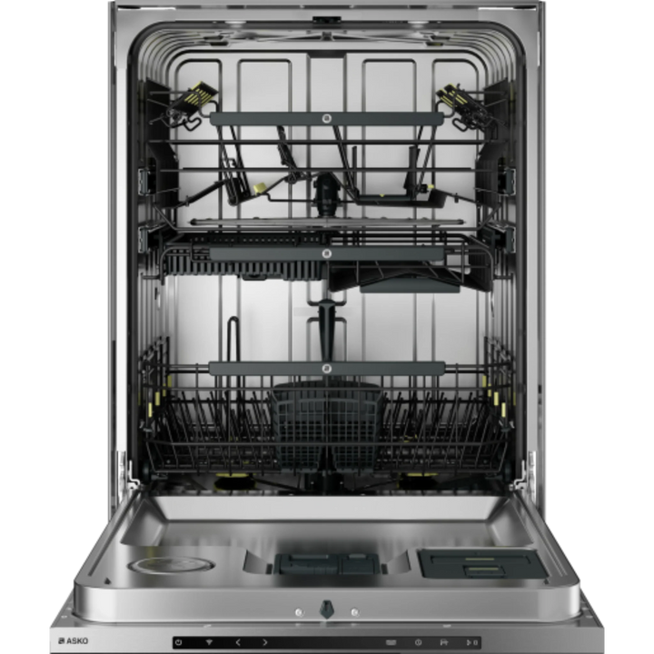 Asko Style 24 Inch Wide 17 Place Setting Built-In Top Control Dishwasher with Pocket Handle, XXL Tub, Water Softener, and Auto Door Open Drying™