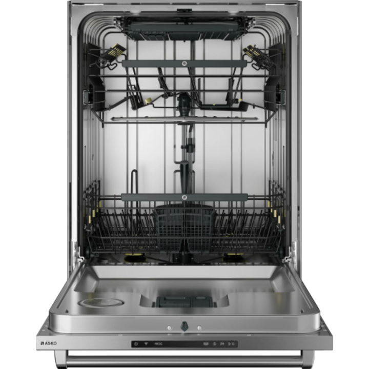 Asko Logic 24 Inch Wide 16 Place Setting Built-In Top Control Dishwasher with Pro Handle, XXL Tub, and Auto Door Open Drying™