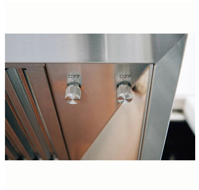 True Flame - 60" Outdoor Rated, 1200 CFM Vent Hood, includes 1/2" Mounting Bracket - TF-VH-60