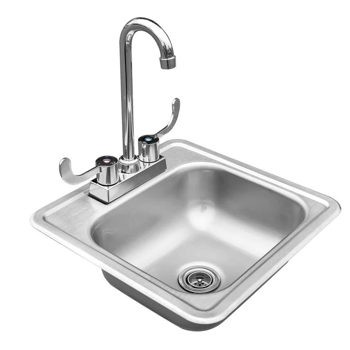 True Flame - 15x15" Drop-in Sink - TF-NK-15D