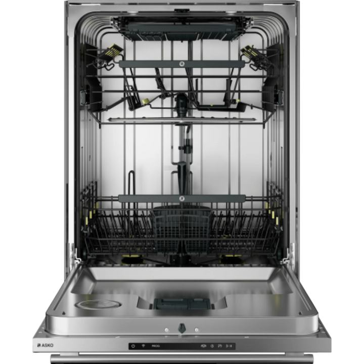 Asko Logic 24 Inch Wide 16 Place Setting Built-In Top Control Dishwasher with Tubular Handle, XXL Tub, and Auto Door Open Drying™