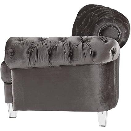 Acme Furniture Emrys Sectional Sofa in Chocolate Top Grain Leather LV01978
