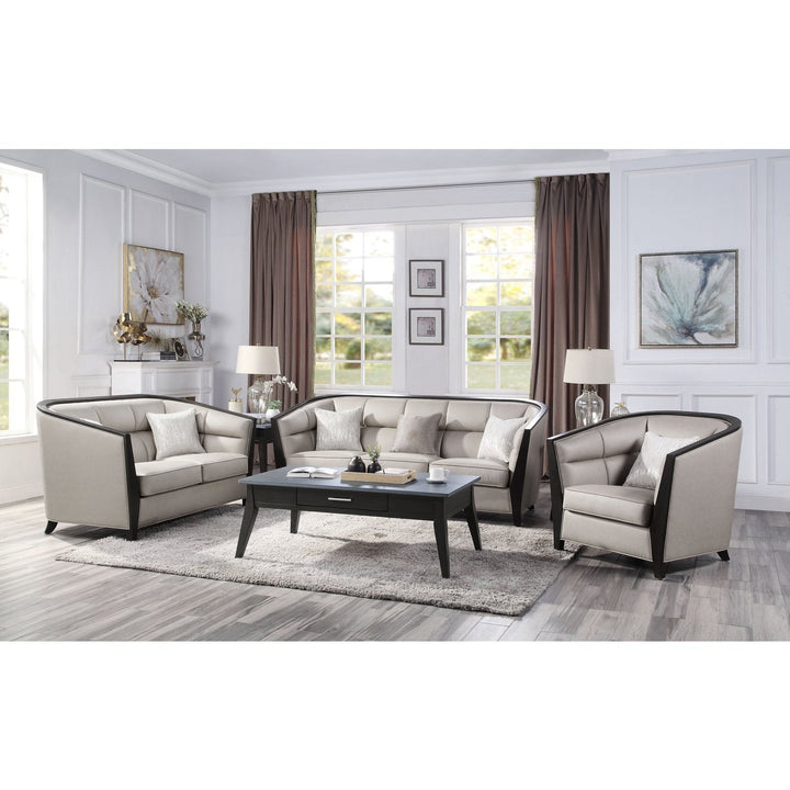 Acme Furniture Zemocryss Sofa W/3 Pillows in Beige Fabric 54235
