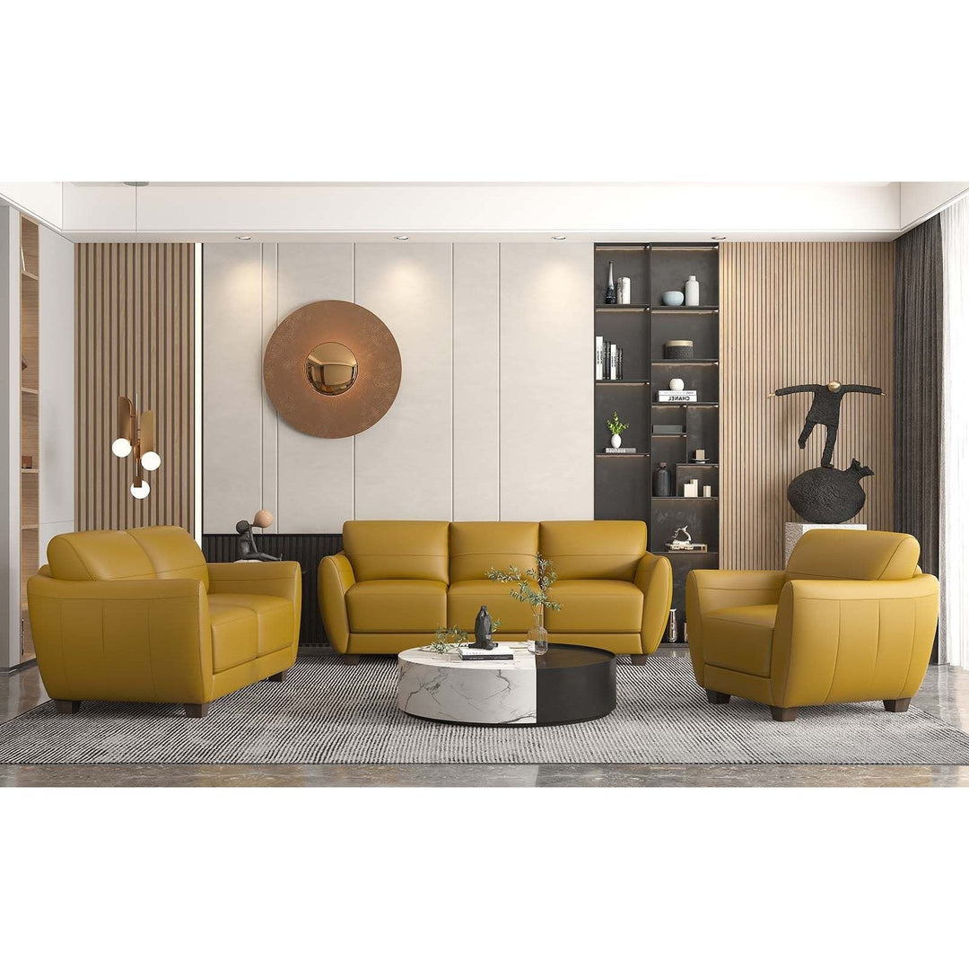 Acme Furniture Valeria Sofa in Mustard Leather 54945