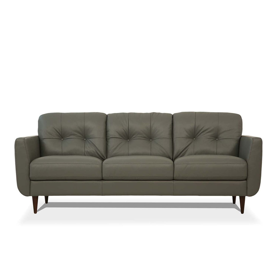 Acme Furniture Radwan Sofa in Pesto Green Leather 54960