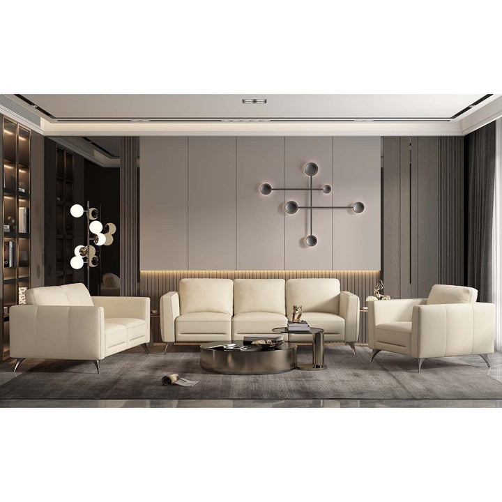Acme Furniture Malaga Sofa in Cream Leather 55005
