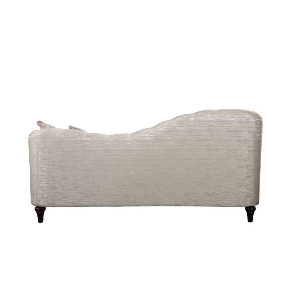 Acme Furniture Athalia Sofa W/4 Pillows in Shimmering Pearl Fabric 55305