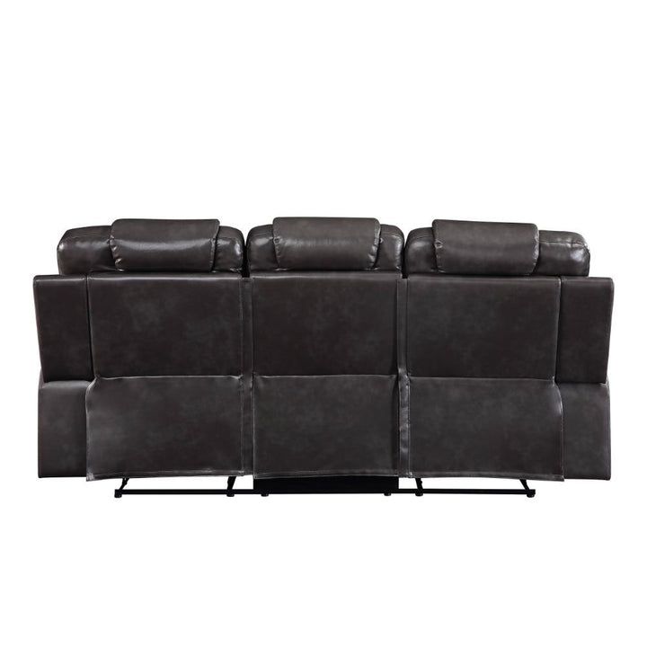 Acme Furniture Braylon Motion Sofa in Magnetite PU 55410