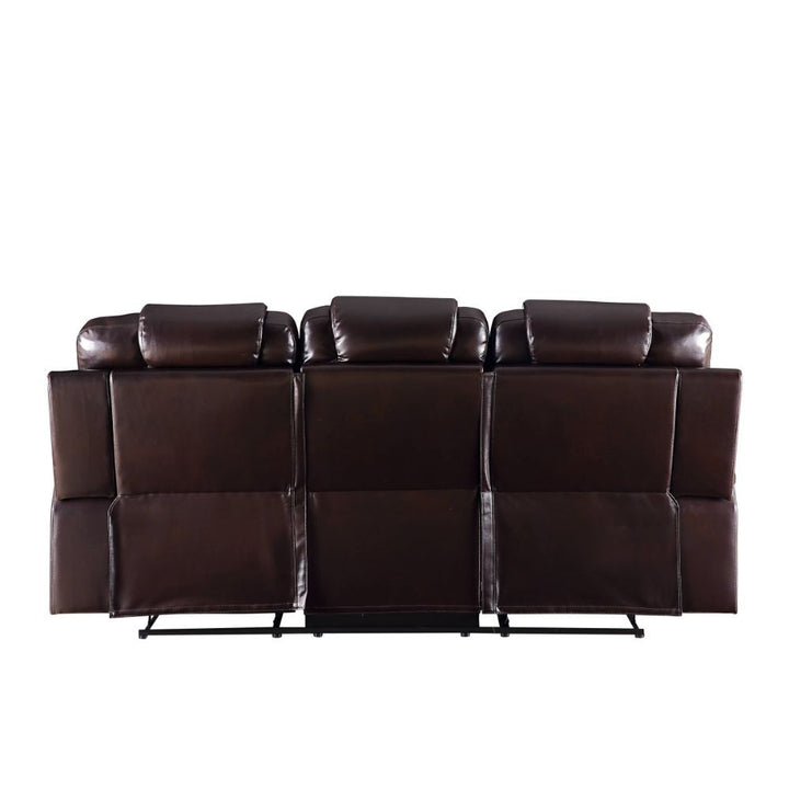 Acme Furniture Braylon Motion Sofa in Brown PU 55415