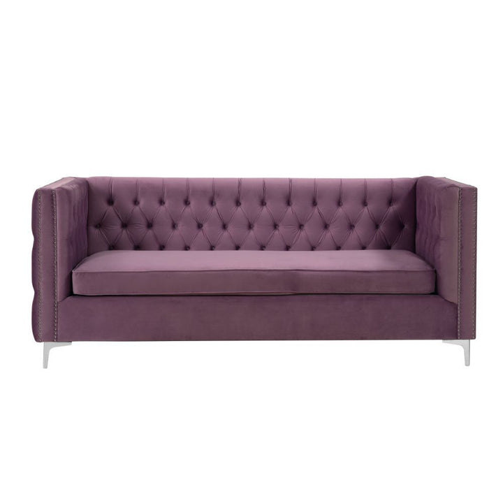 Acme Furniture Rhett Sectional Sofa in Lavender Velvet 55500