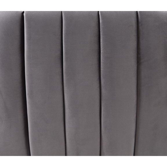 Acme Furniture Elchanon Sofa W/2 Pillows in Gray Velvet & Gold Finish 55670