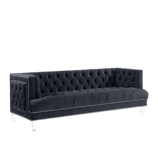 Acme Furniture Ansario Sofa in Charcoal Velvet 56460