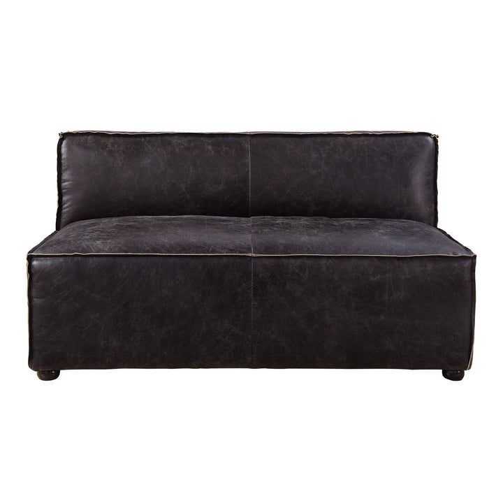 Acme Furniture Birdie Modular - Armless Loveseat in Antique Slate Top Grain Leather 56586