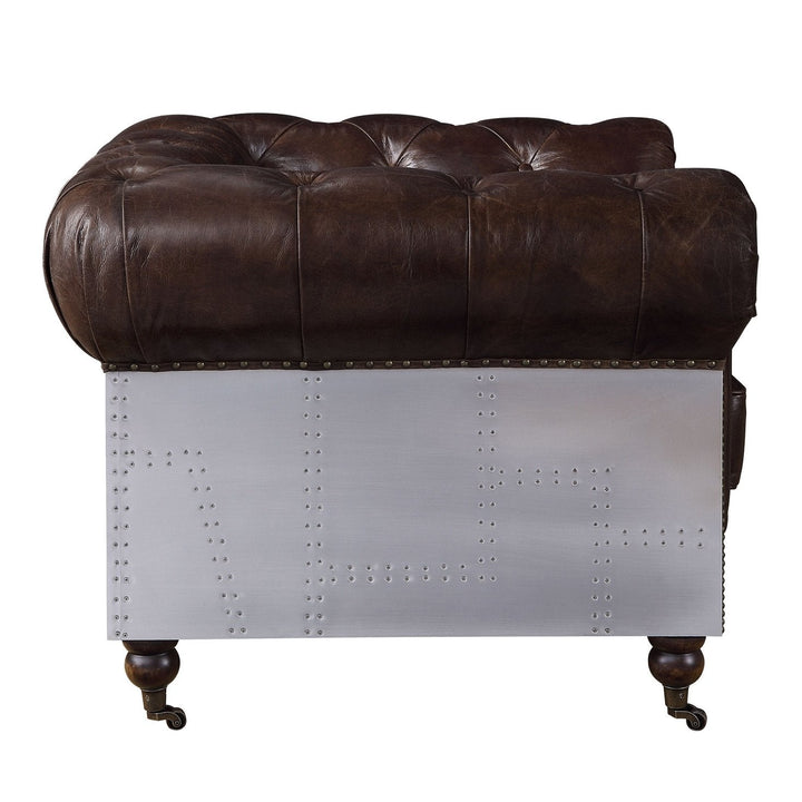 Acme Furniture Aberdeen Sofa in Vintage Brown Top Grain Leather 56590