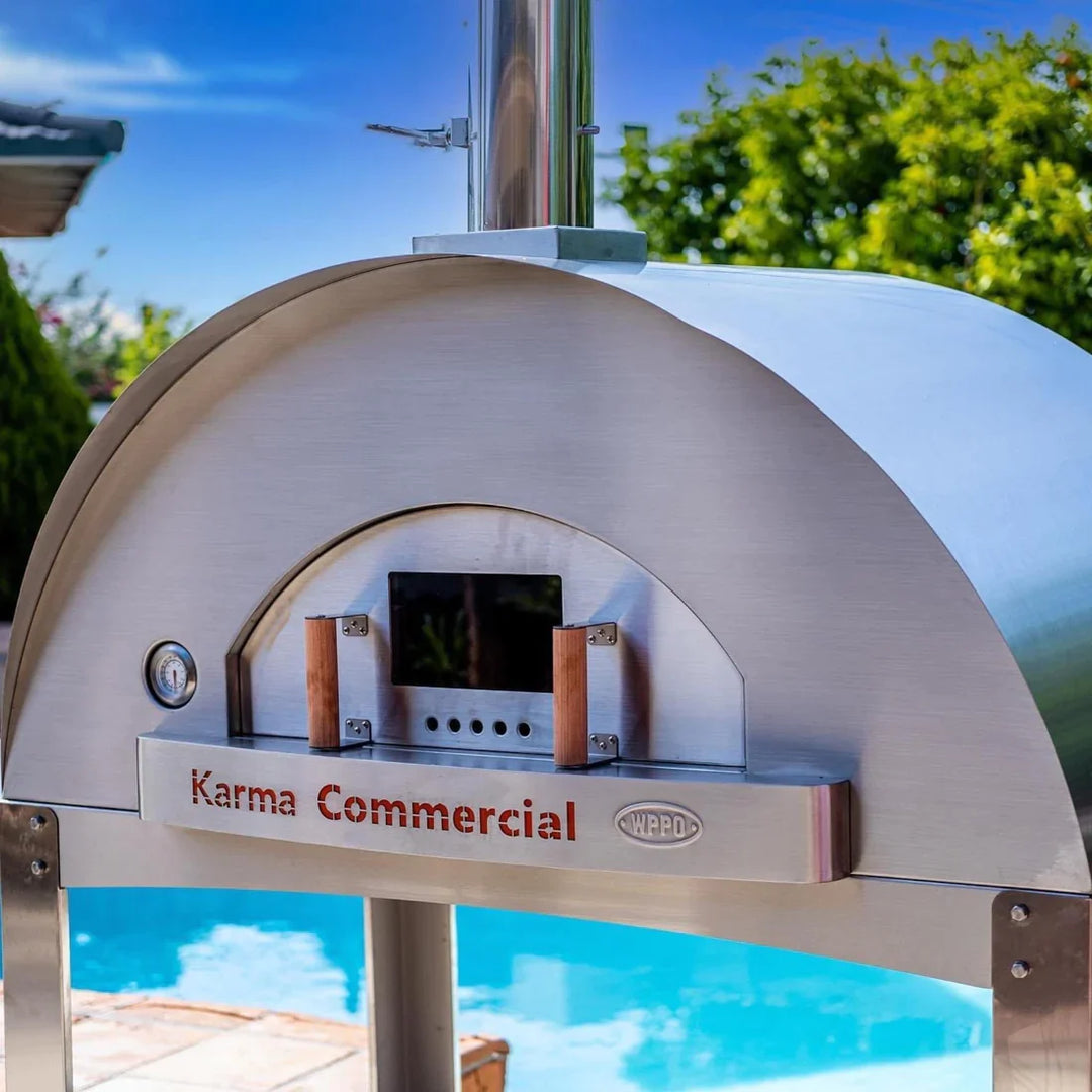 WPPO Karma 55 304 Stainless Steel Commercial Wood-Fired Oven - WKK-04COM