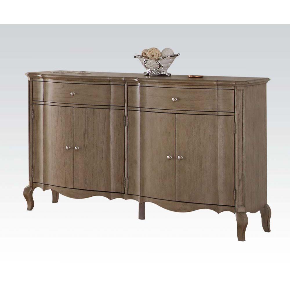 Acme Furniture Chelmsford Server in Antique Taupe Finish 66056