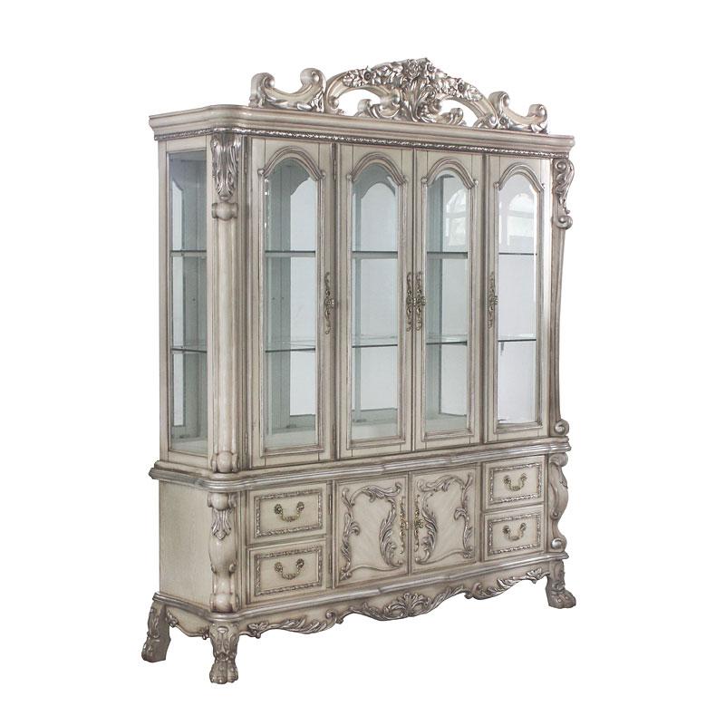 Acme Furniture Dresden Hutch in Vintage Bone White 68177H