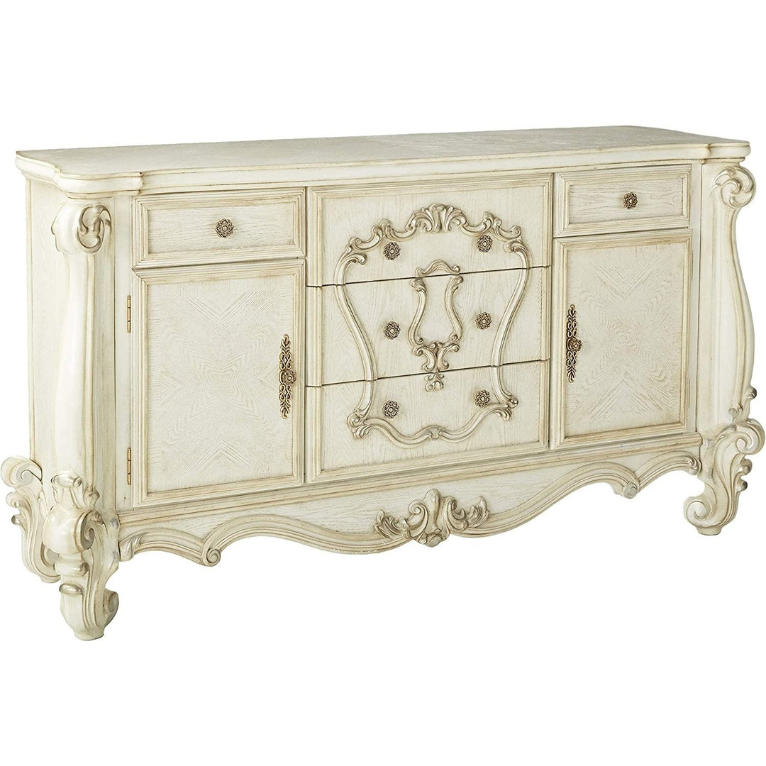 Acme Furniture Versailles Dresser in Bone White Finish 21135