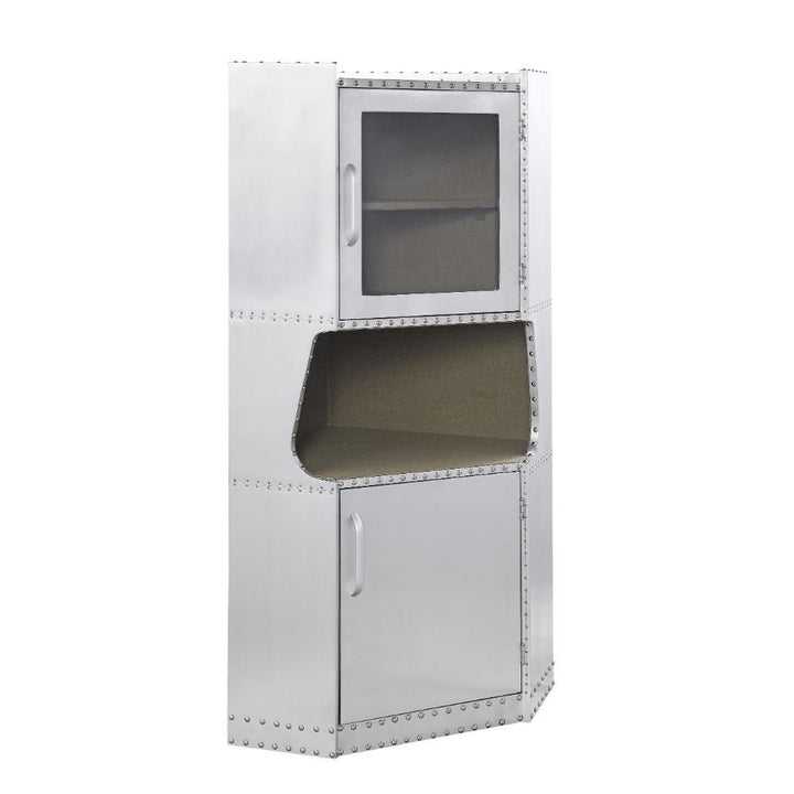 Acme Furniture Brancaster Cabinet in Aluminum 97710