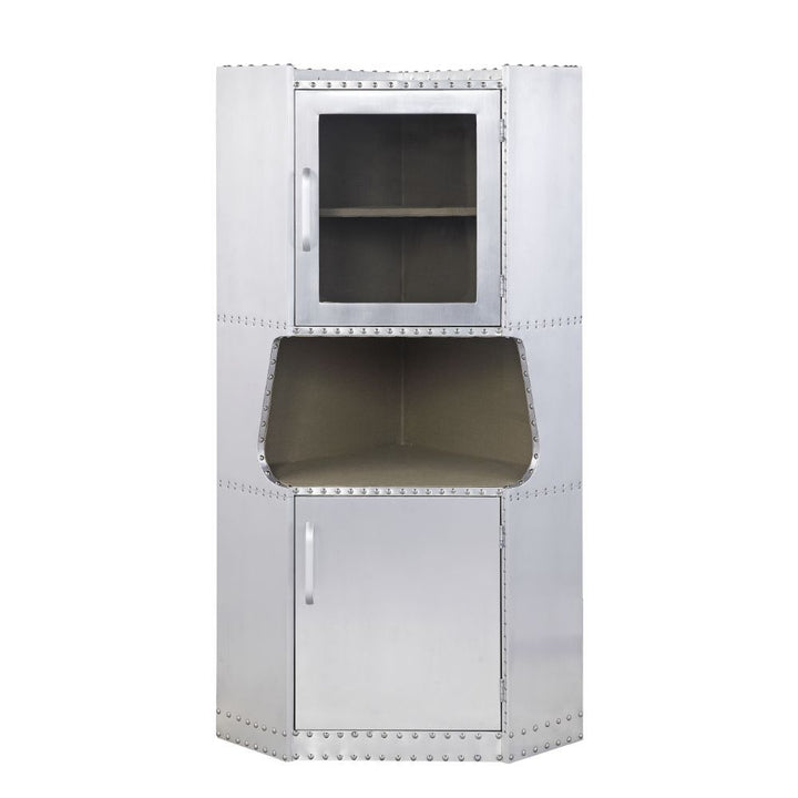 Acme Furniture Brancaster Cabinet in Aluminum 97710