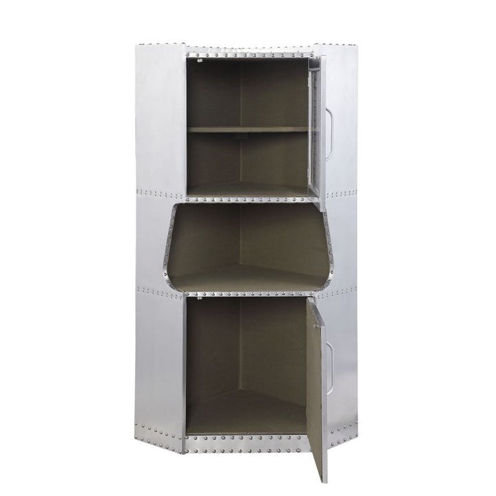 Acme Furniture Brancaster Cabinet in Aluminum 97710