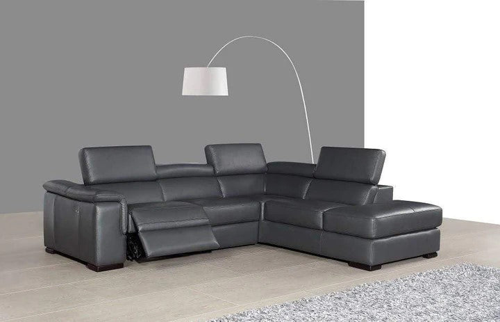 J&M Furniture Agata Premium Leather Sectional