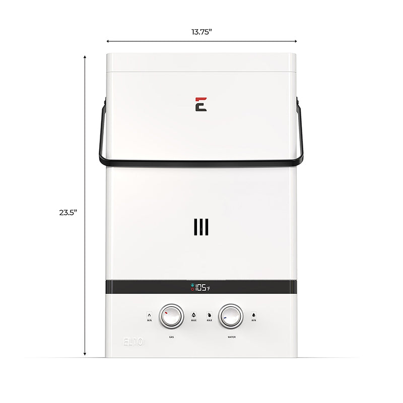 Eccotemp Luxé 3.0 GPM Portable Outdoor Tankless Water Heater EL10