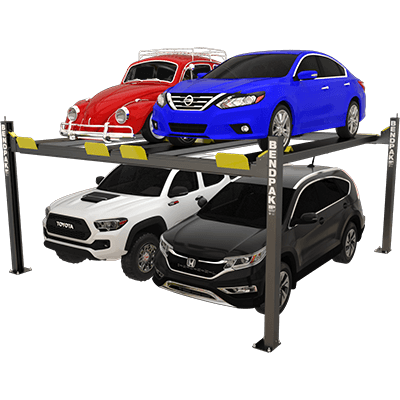 BendPak HD-9SW Four-Post Car Lift (5175023) 9,000-lb. Capacity / Four-Post Lift / Dual Platform / Super Wide