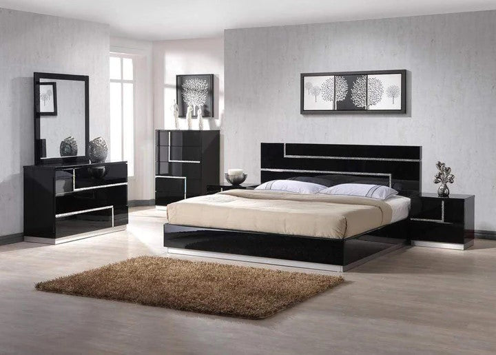 J&M Furniture Lucca Modern Bed