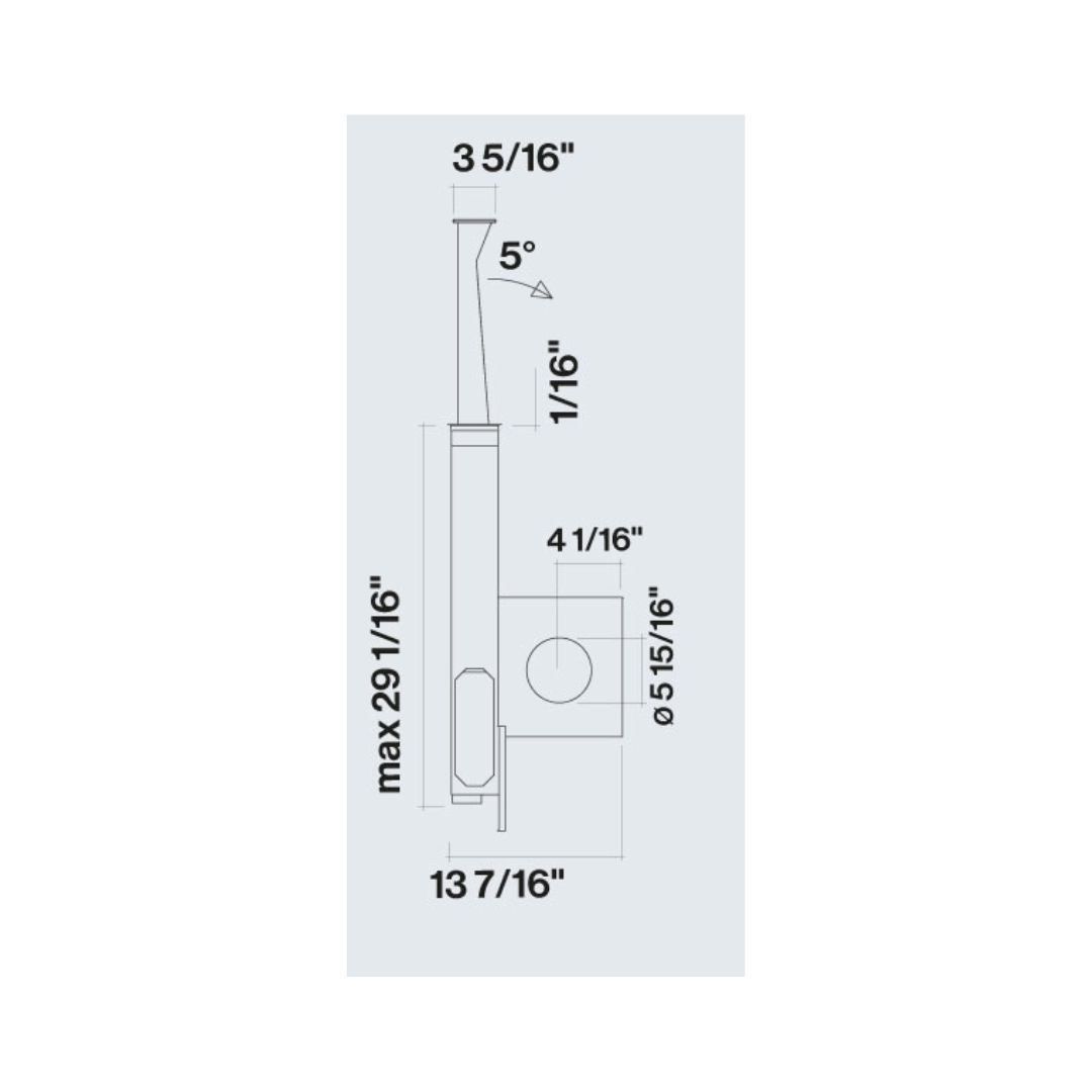 Falmec 36 in. 600 CFM Down Draft Range Hood in Stainless Steel- Motor Required (FDDOW36T6SS)