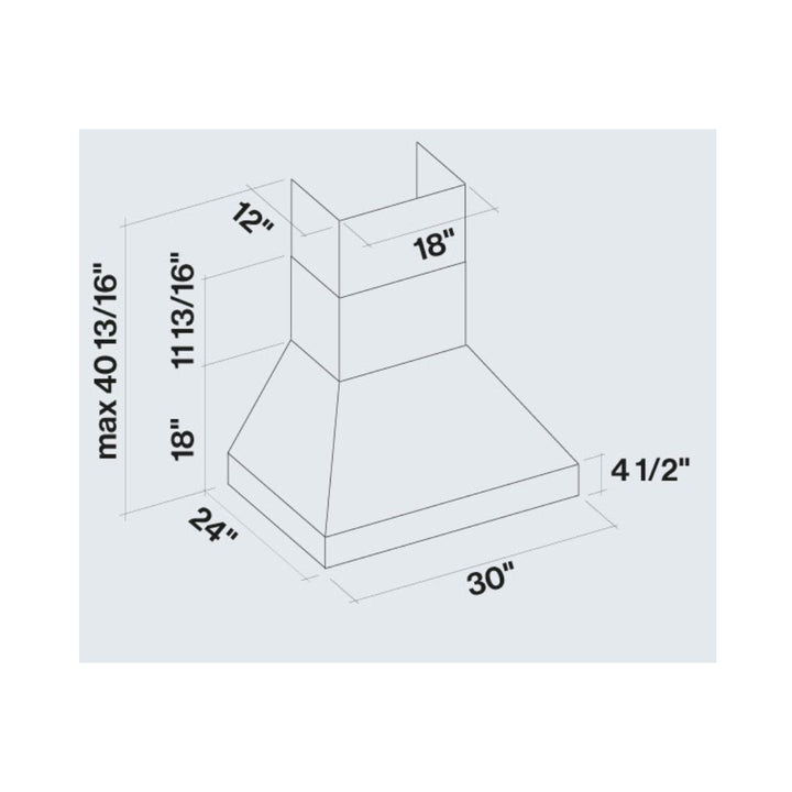 Falmec Pyramid Pro 30 in. 600 CFM Wall Mount Range Hood in Stainless Steel (FPDPR30W6SS-3)