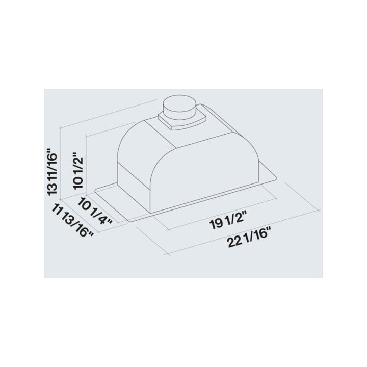 Falmec Sabina 280 CFM Range Hood Insert in Stainless Steel with Size Options (FISAB)